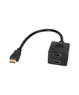 Cabletech HDMI adapteris – 2x HDMI ligzda 20 cm
