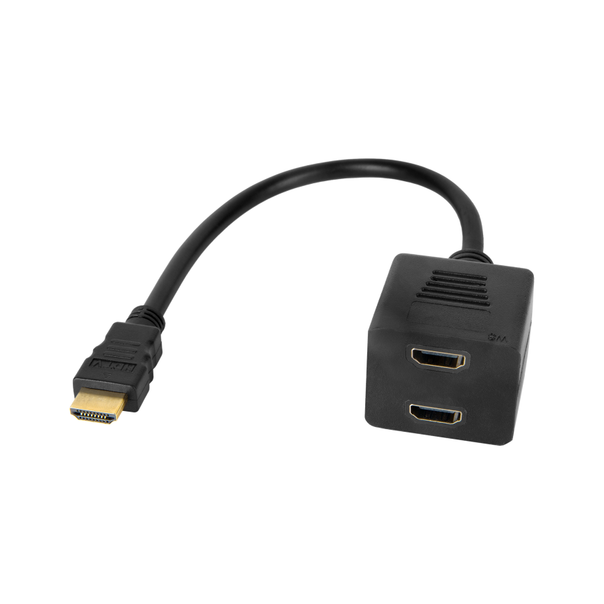 Cabletech Adapteris HDMI kištukas – 2x HDMI lizdas 20 cm