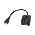 Адаптер Cabletech HDMI разъем – 2x HDMI гнездо, 20 см Адаптер Cabletech HDMI разъем – 2x HDMI гнездо, 20 см