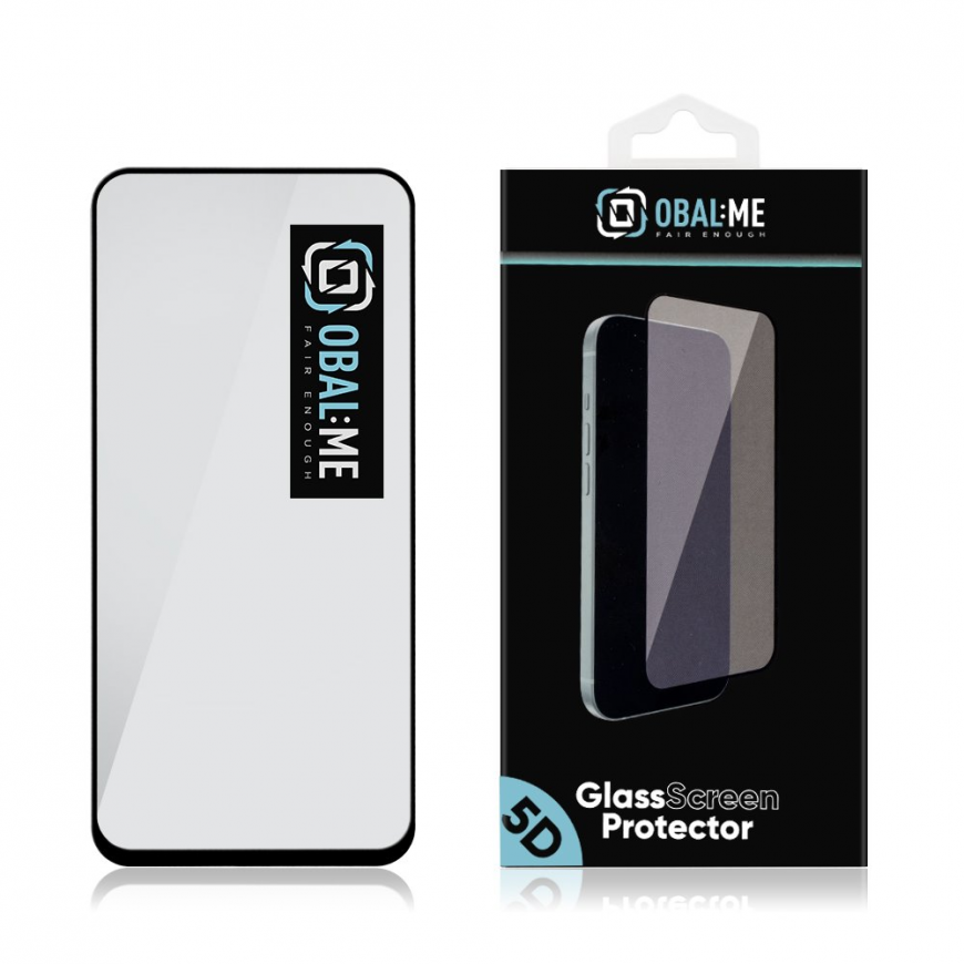 OBAL:ME 5D Glass Screen Protector for Xiaomi Redmi 15 4G|5G Blac