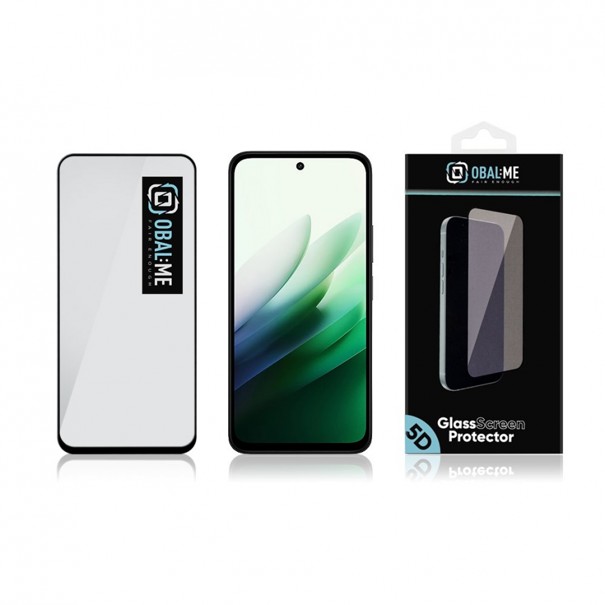 OBAL:ME 5D Glass Screen Protector for Xiaomi Redmi 15 4G|5G Blac – 2