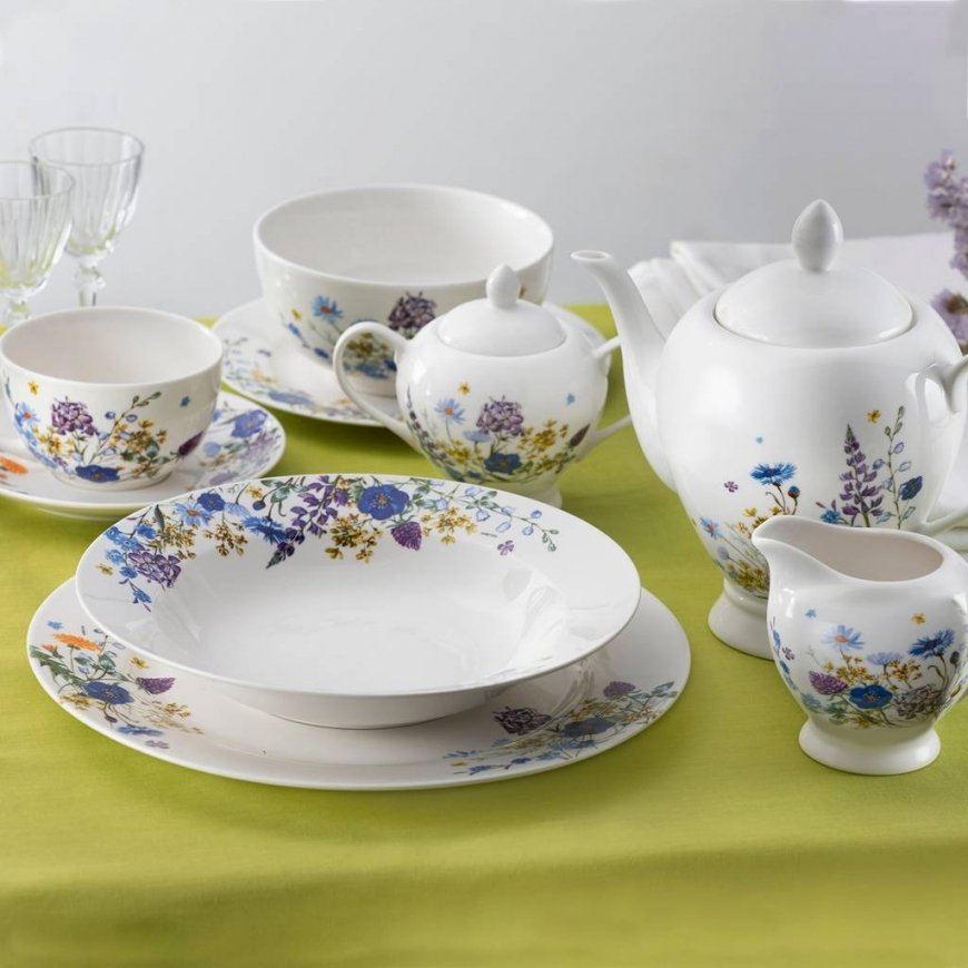 Fiori white plate 23 cm AMBITION – 2
