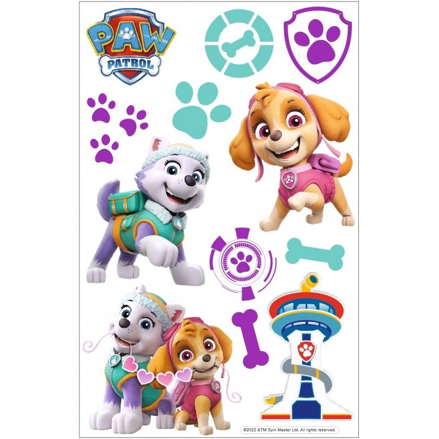 Nickelodeon Seinäsisustukset Paw Patrol, sisustus - Skye, Everest / VAHA