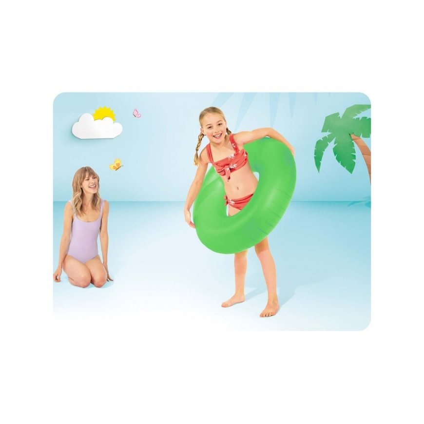 Neon Swim Ring Diameter 91 cm - 3 Colors INTEX 59262 Pink
