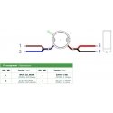 Virtalähde impulssikytkentä 12V 0,83A 10W IP67 50mm Virtalähde impulssikytkentä 12V 0,83A 10W IP67 50mm