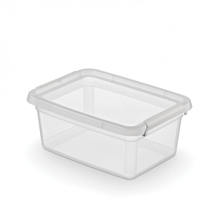 Orplast Basestore indėlis su dangčiu ir spaustukais, 28x19x13 cm, 4.5L