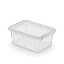 Orplast Basestore container with lid and clips, 28x19x13 cm, 4.5L