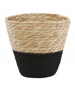 Boho vāzes spilvens 20,5 cm melns AMBITION