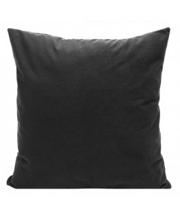 Eurofirany MILO velvet cushion cover with a fine structural pattern, 45X45 cm, color: black