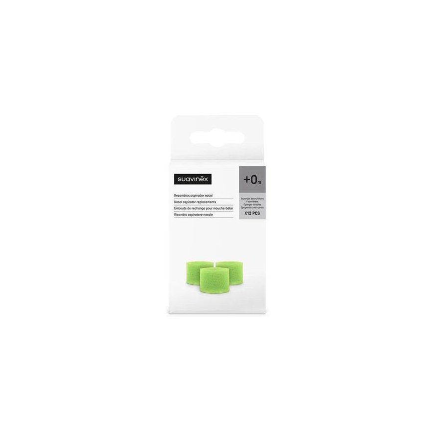 Suavinex NASAL ASPIRATOR REPLACEMENT disposable sponges 12 units – 2