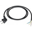 LP Oem Baro kabelis 3x1.5 mm melns 1.5 m ar leņķa kontaktdakšu