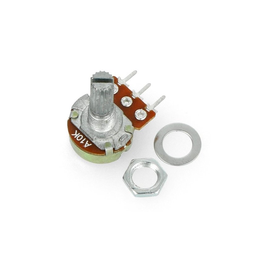 OEM Pyörivä potentiometri 10kΩ logaritminen 1/8W - 5 kpl – 2