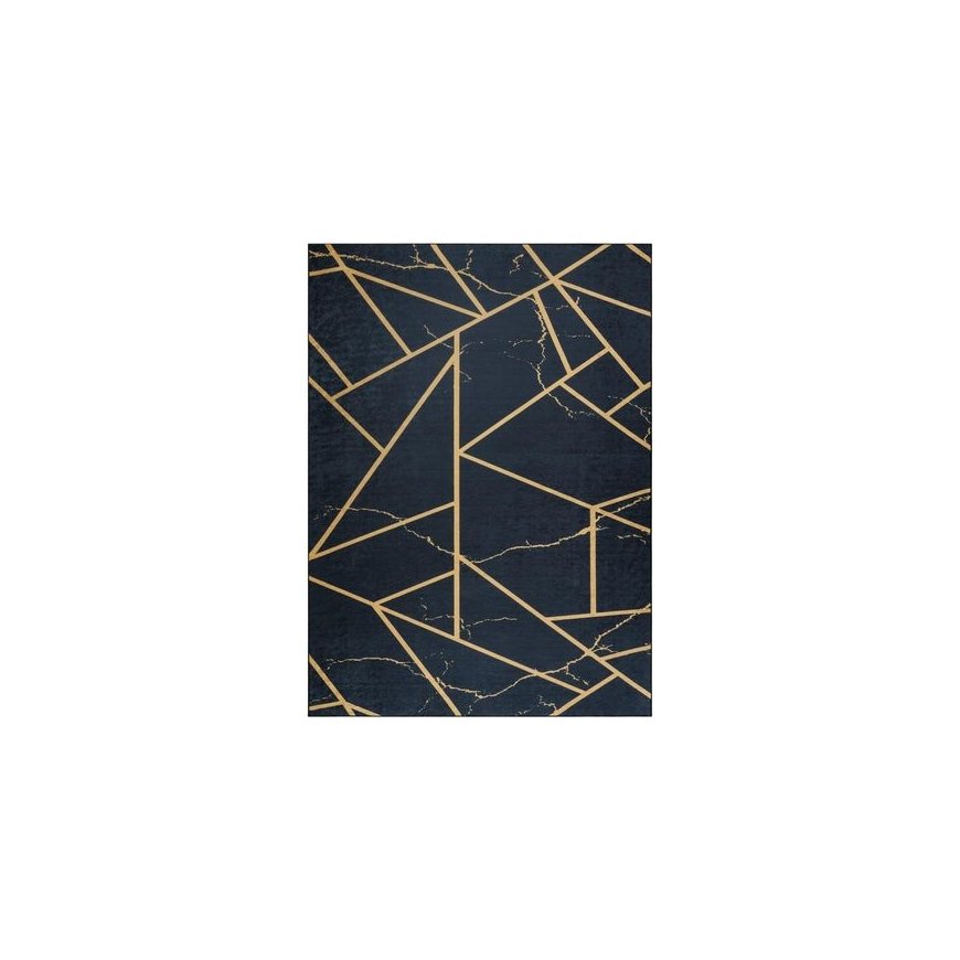 Stilius Kilimėlis ARLEN MARBLE2 juodos spalvos glamour stiliaus, 120x170, Hakano – 2