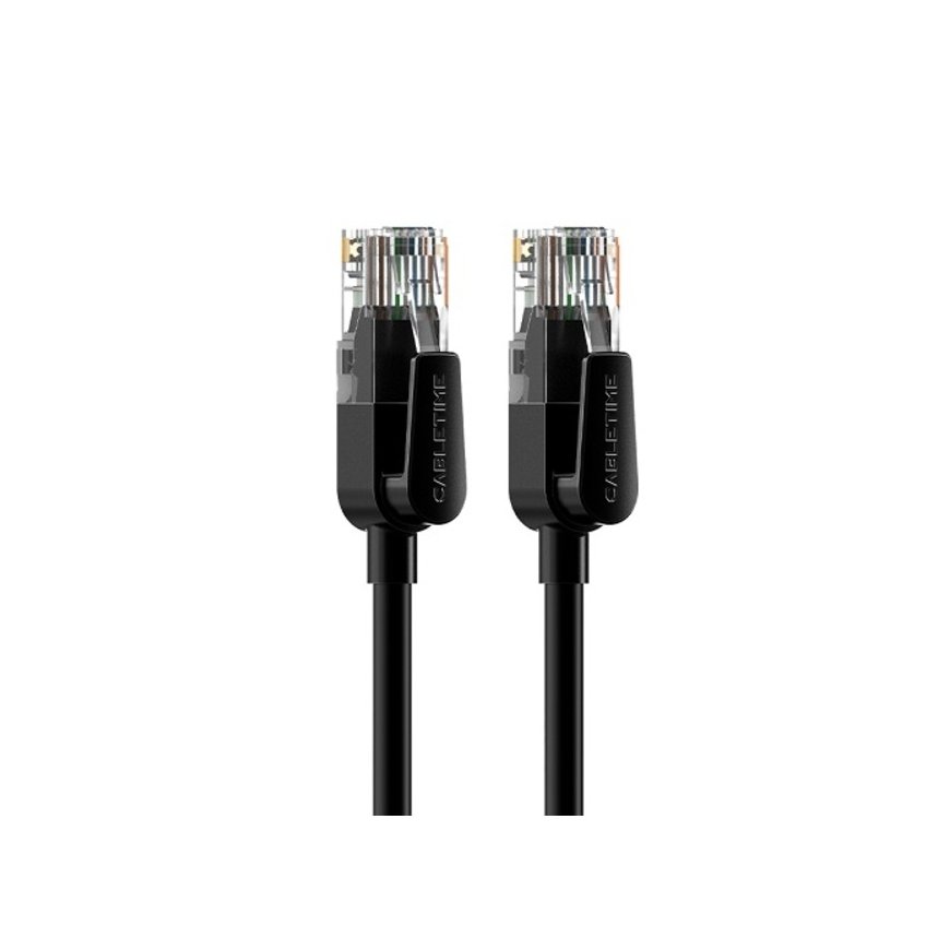 Cabletime Cat6 UTP -kaapeli, 8m, musta – 2