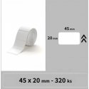 Niimbot ярлыки R 45x20мм 320шт Белые B21, B21S, B3, B1S Niimbot ярлыки R 45x20мм 320шт Белые B21, B21S, B3, B1S