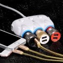 Automobiļa lādētājs ar sadalītāju Hoco C1 ar 2 USB pieslēgvietām un trim (3.1A) spraudņiem Automobiļa lādētājs ar sadalītāju Hoco C1 ar 2 USB pieslēgvietām un trim (3.1A) spraudņiem