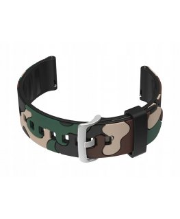 Pacific Rubber Watch Band for U13 - black/beige camo - 24mm