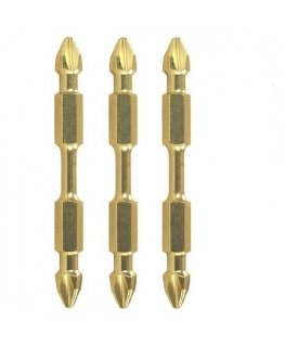 3 Pozidriv dvigubų smūginių antgalių rinkinys PZ2/65mm, IMPACT GOLD MAKITA [B-45222]