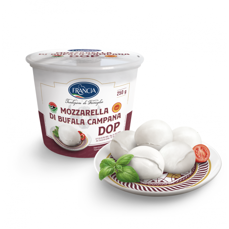 Mozzarella-juusto RANSKA, Buffalo, 250 g, (12x21 g) – 2