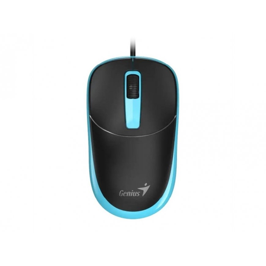 Genius DX-123 Мышь с проводом, черно-синяя, 1200DPI