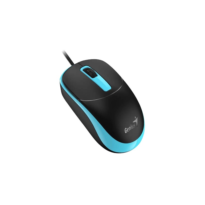 Genius DX-123 Juhtmega hiir, must-sinine, 1200DPI – 2