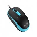 Genius DX-123 Мышь с проводом, черно-синяя, 1200DPI Genius DX-123 Мышь с проводом, черно-синяя, 1200DPI