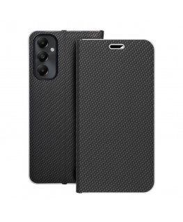 Чехол Oem LUNA Book Carbon для Samsung Galaxy A05s черного цвета.