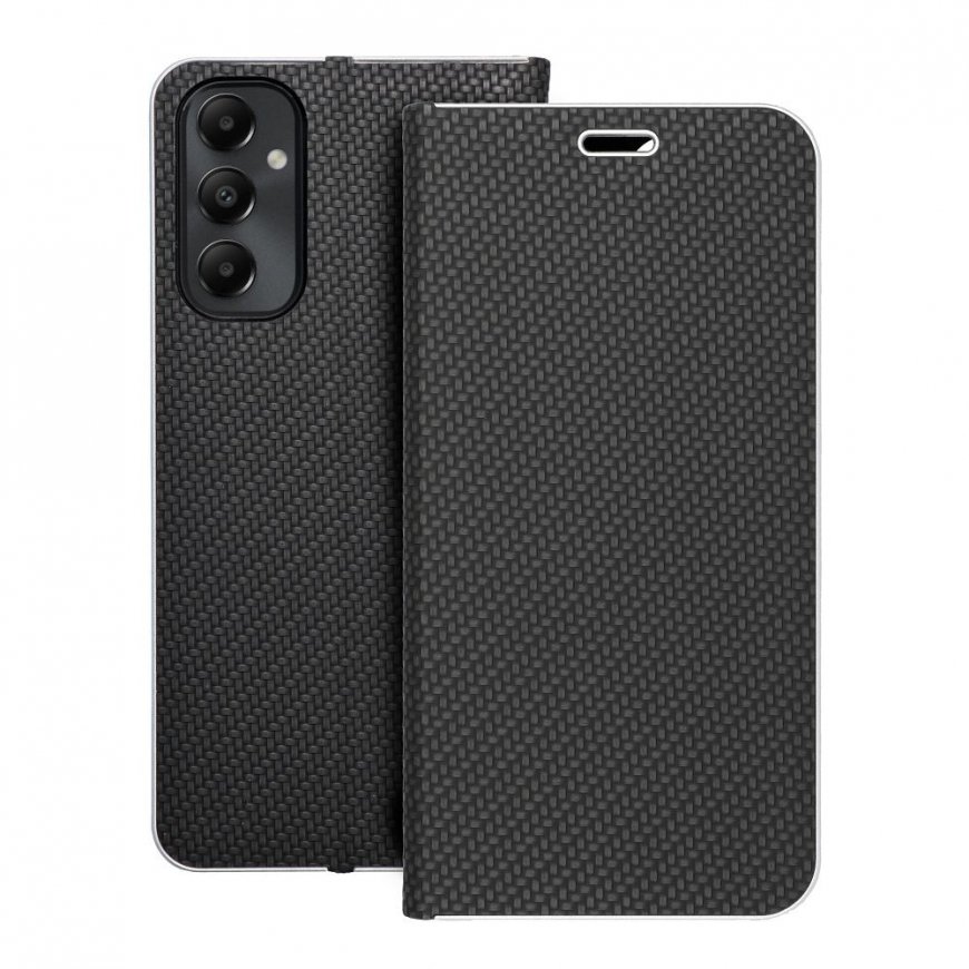Oem LUNA Book Carbon -kansio Samsung Galaxy A05s: musta.
