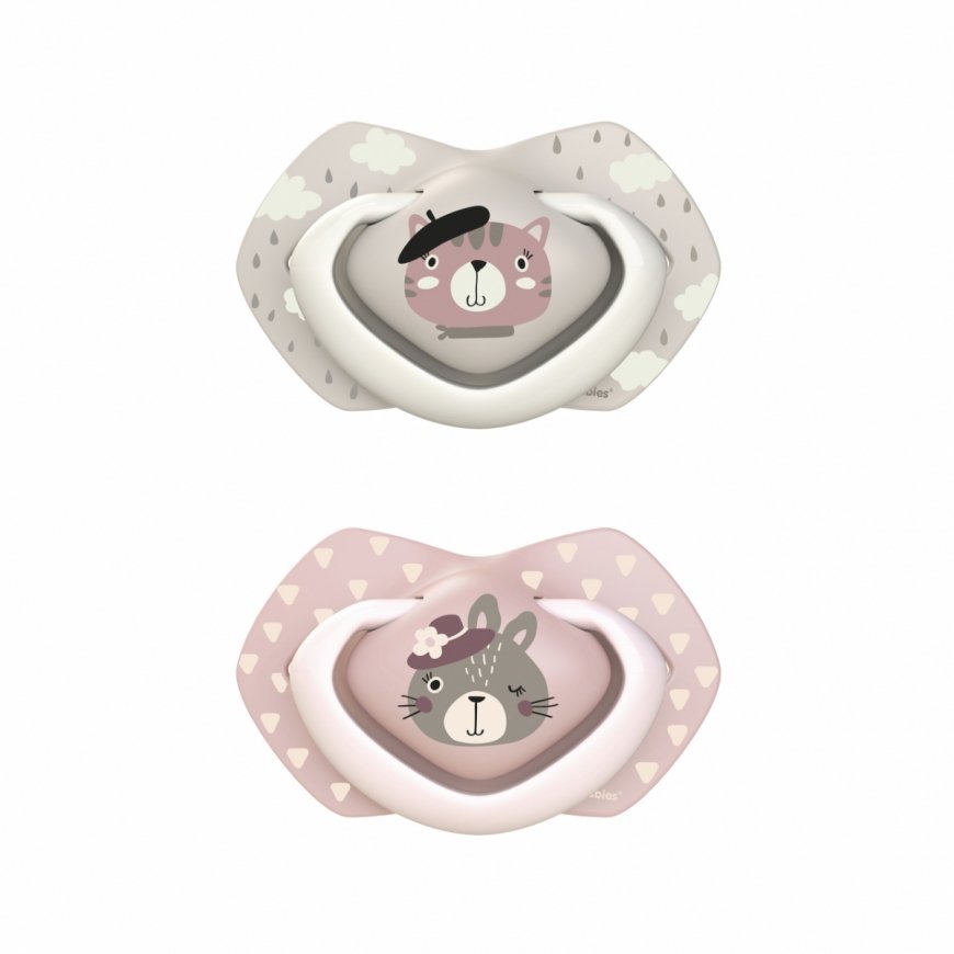 CANPOL BABIES silicone symmetrical pacifier BONJOUR PARIS, 6-18 months, 2 pcs, 22/648_pin – 2