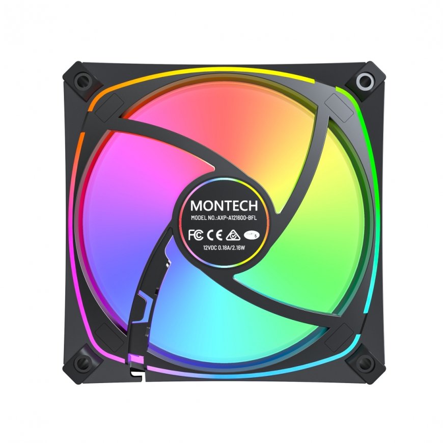 Montech AX120 PRO Корпус компьютера Вентилятор 12 cm Черный 1 шт – 5