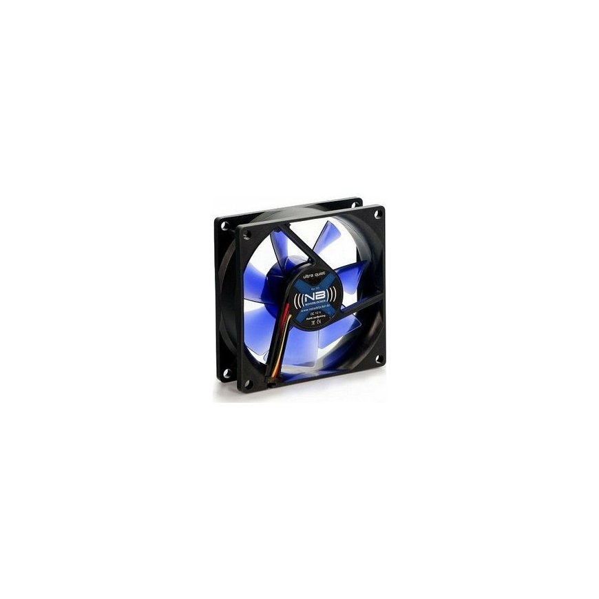 Noiseblocker BlackSilentFan X1 Kompiuterio korpusui Ventiliatorius 8 cm Juoda