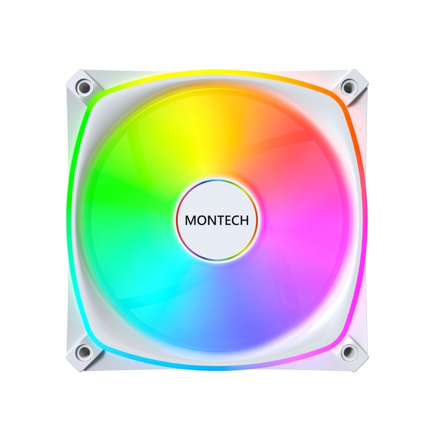 Montech RX120 PRO Datora korpusam Ventilators 12 cm Balts 1 pcs – 3