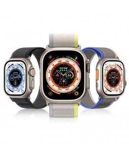 DUX DUCIS YJ nylon strap for Apple Watch 42 / 44 / 45 / 49 mm black gray