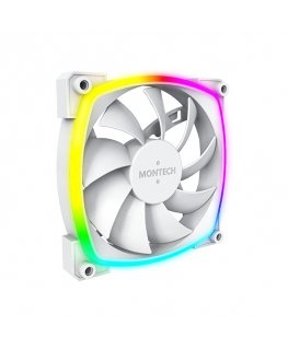 Montech AX120 PWM Tietokonekotelo, Suoritin Tuuletinmoduuli 12 cm Valkoinen 1 kpl