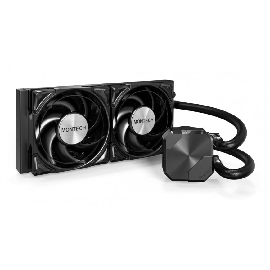 Montech HyperFlow Silent 240 Procesors Universāls šķidruma dzesētājs 12 cm Melns 1 pcs
