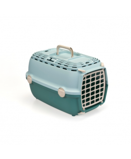 Transport cage Horizon 1 with plastic door 48x32x30cm light gree