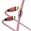 Hama Reflective USB cable USB 2.0 1.5 m USB C Red Hama Reflective USB cable USB 2.0 1.5 m USB C Red