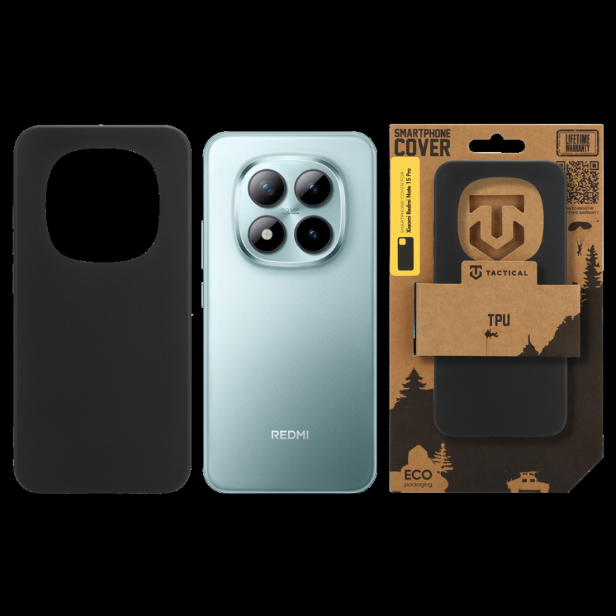 Tactical TPU Cover for Xiaomi Redmi Note 15 Pro Black – 2