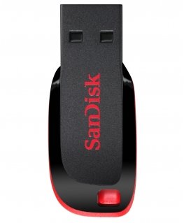 SanDisk Cruzer Blade USB-muisti 64 GB USB A-tyyppi 2.0 musta, Punainen