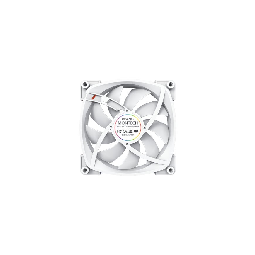 Montech RX140 PWM Arvuti korpus Ventilaator 14 cm Valge 1 tk – 5
