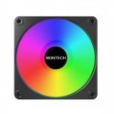 Montech GF120 V2 ARGB Datora korpusam Ventilatora modulis 12 cm Melns 1 pcs