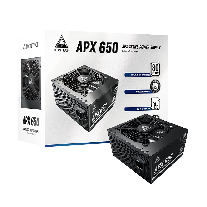 Montech APX650 блок питания 650 W 20+4 pin ATX ATX Черный – 5
