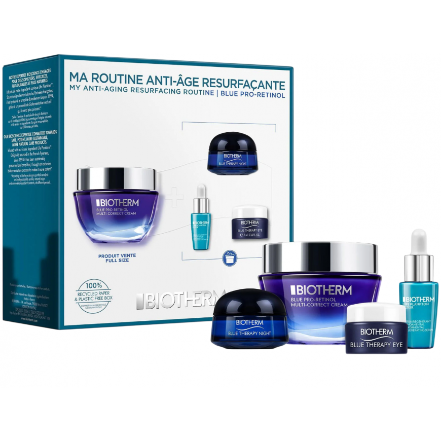 Set Biotherm: Blue Pro-Retinol, Multi Correcting, Cream, For Fac