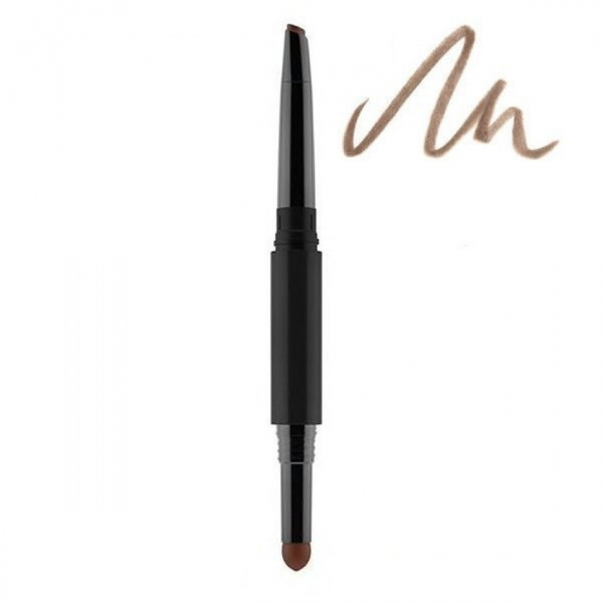 Gosh, Shape & Fill, Double, Eyebrow Cream Pencil, 002, Greybrown