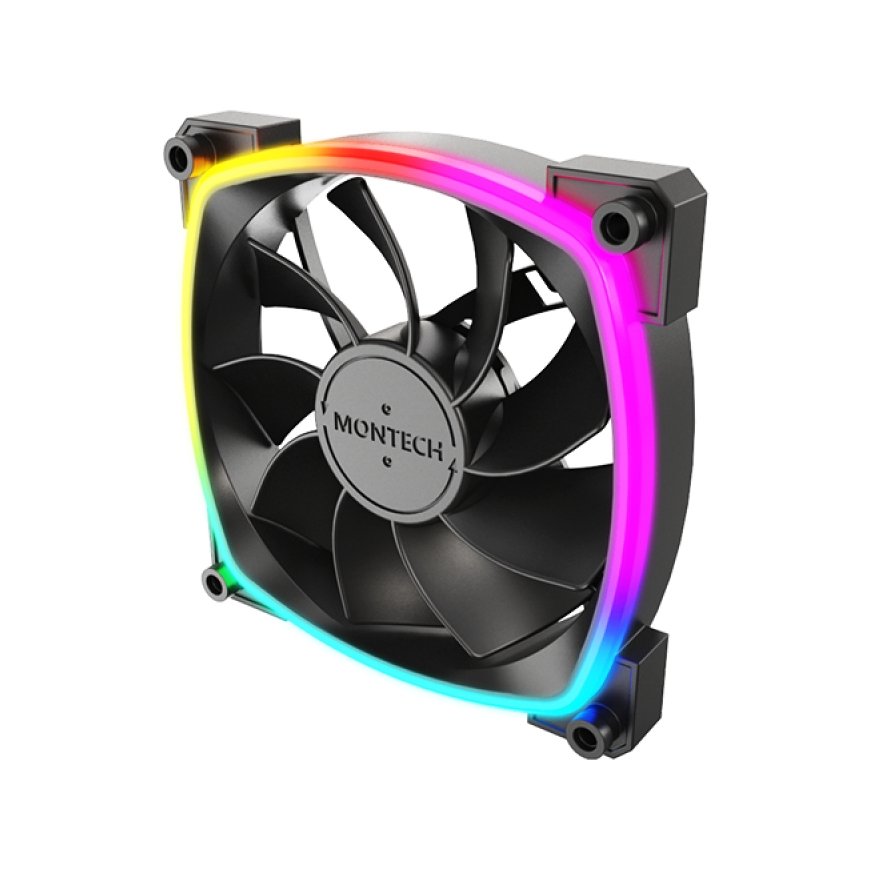 Montech RX120 PWM Computer case Fan 12 cm Black 1 pc(s) – 3