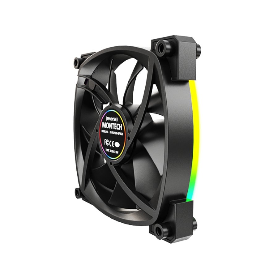 Montech RX120 PWM Kompiuterio korpusui Ventiliatorius 12 cm Juoda 1 vnt – 5