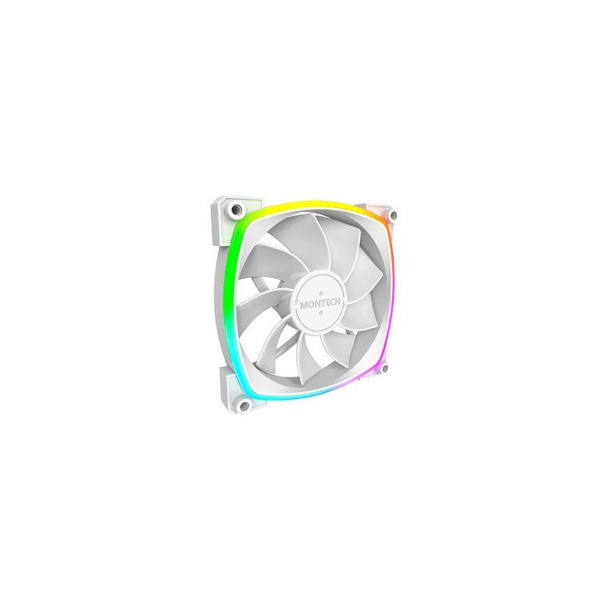 Montech RX120 PWM Tietokonekotelo Tuuletin 12 cm Valkoinen 1 kpl – 2