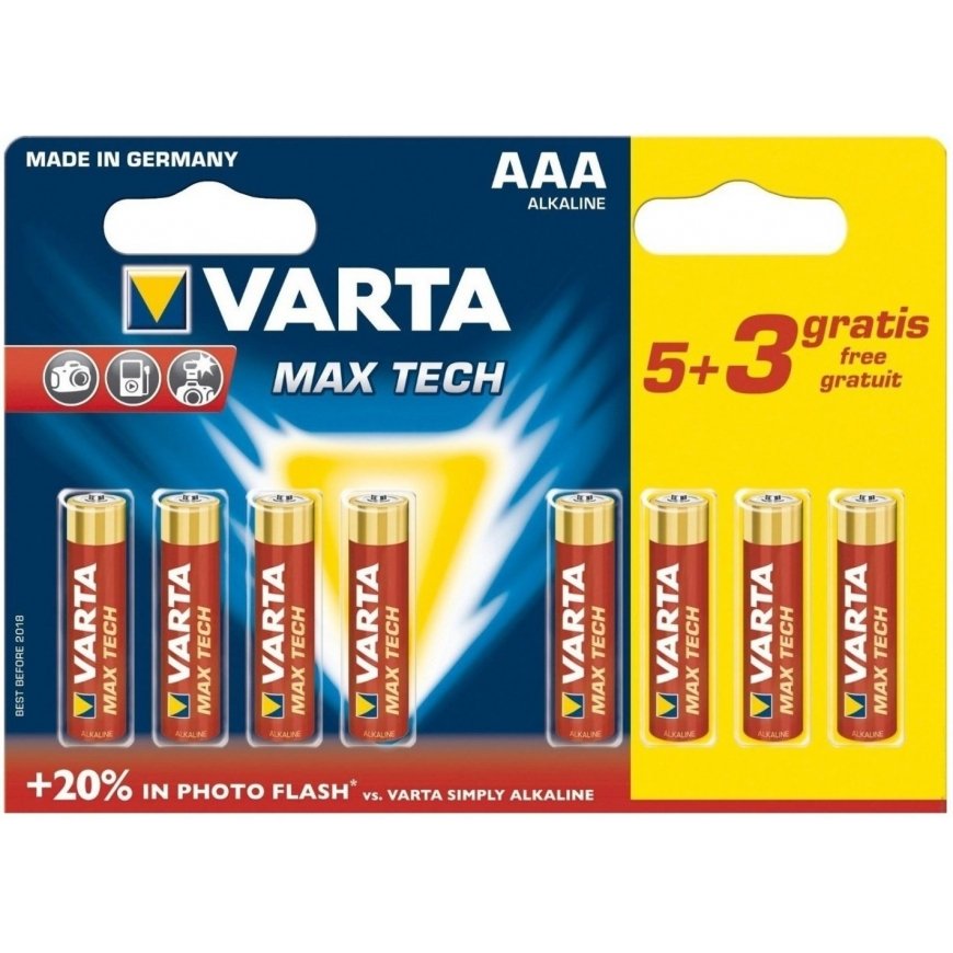 Varta Max Tech AAA Kertakäyttöinen akku Alkali
