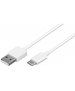 Goobay 59132 USB kabelis USB 2.0 3 m USB A USB C Balts