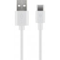 Goobay 59132 USB kabelis USB 2.0 3 m USB A USB C Balta Goobay 59132 USB kabelis USB 2.0 3 m USB A USB C Balta